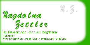 magdolna zettler business card